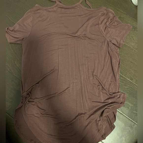 Mauve open shoulder top size: S - Picture 2 of 3